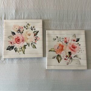 Floral Canvas Wall Art Set